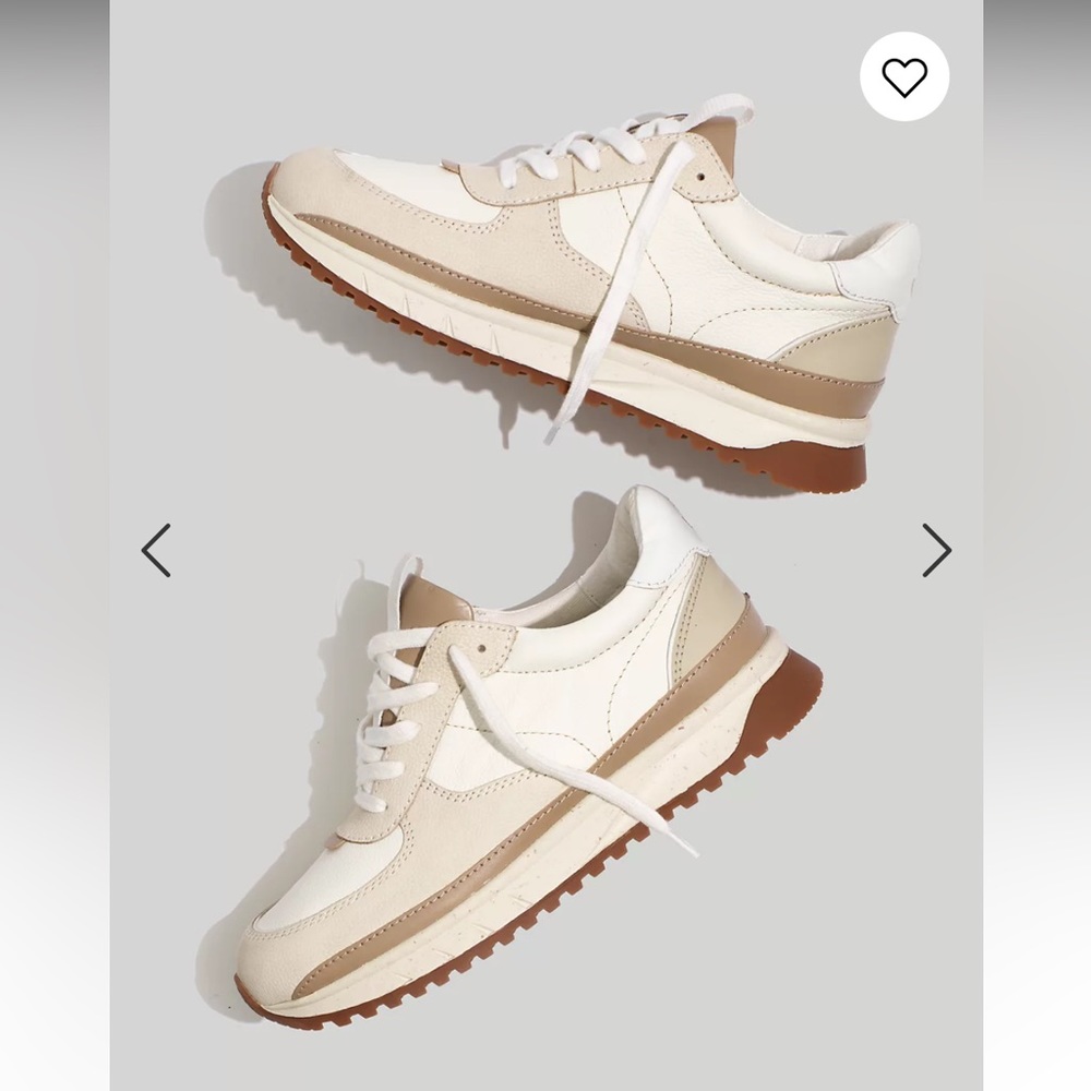 Madewell Kickoff Trainer Sneakers in Neutral Colorblock Leather